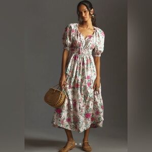 Anthropologie The Somerset Maxi Dress: Puff-Sleeve Edition *flawed*